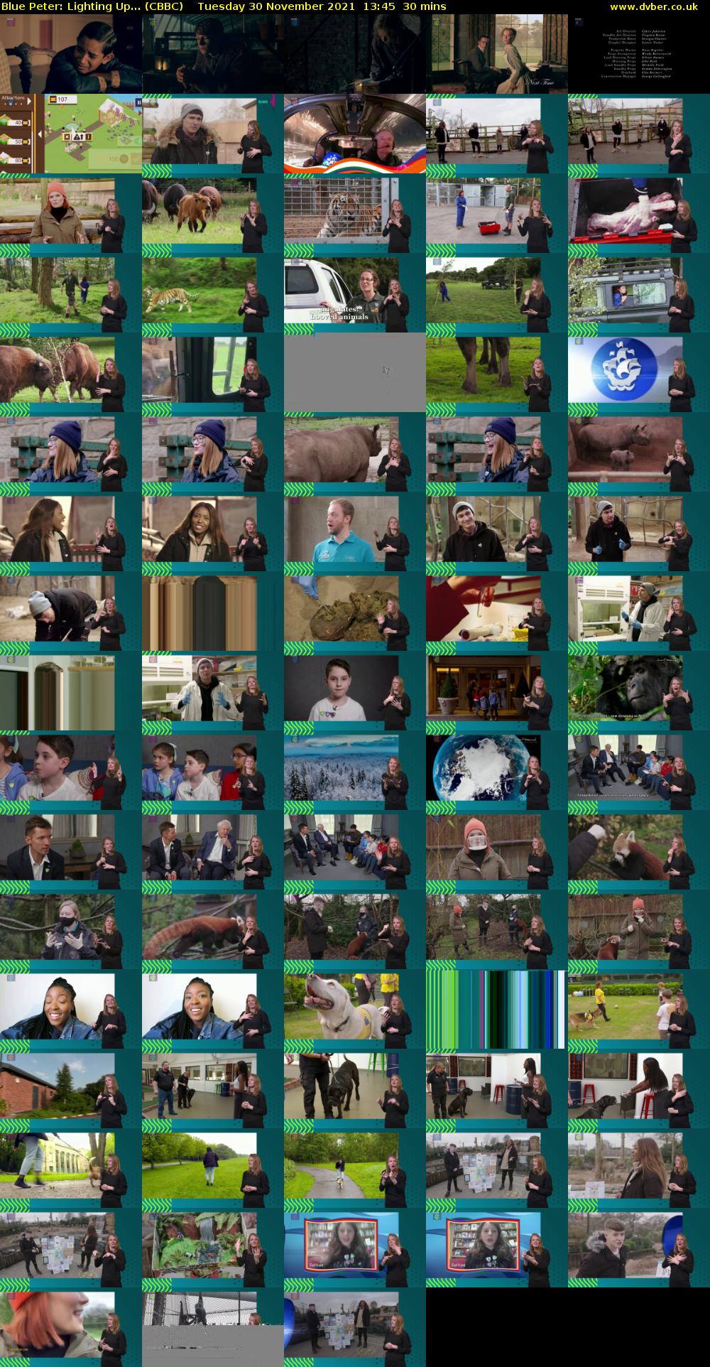 Blue Peter: Lighting Up... (CBBC) Tuesday 30 November 2021 13:45 - 14:15