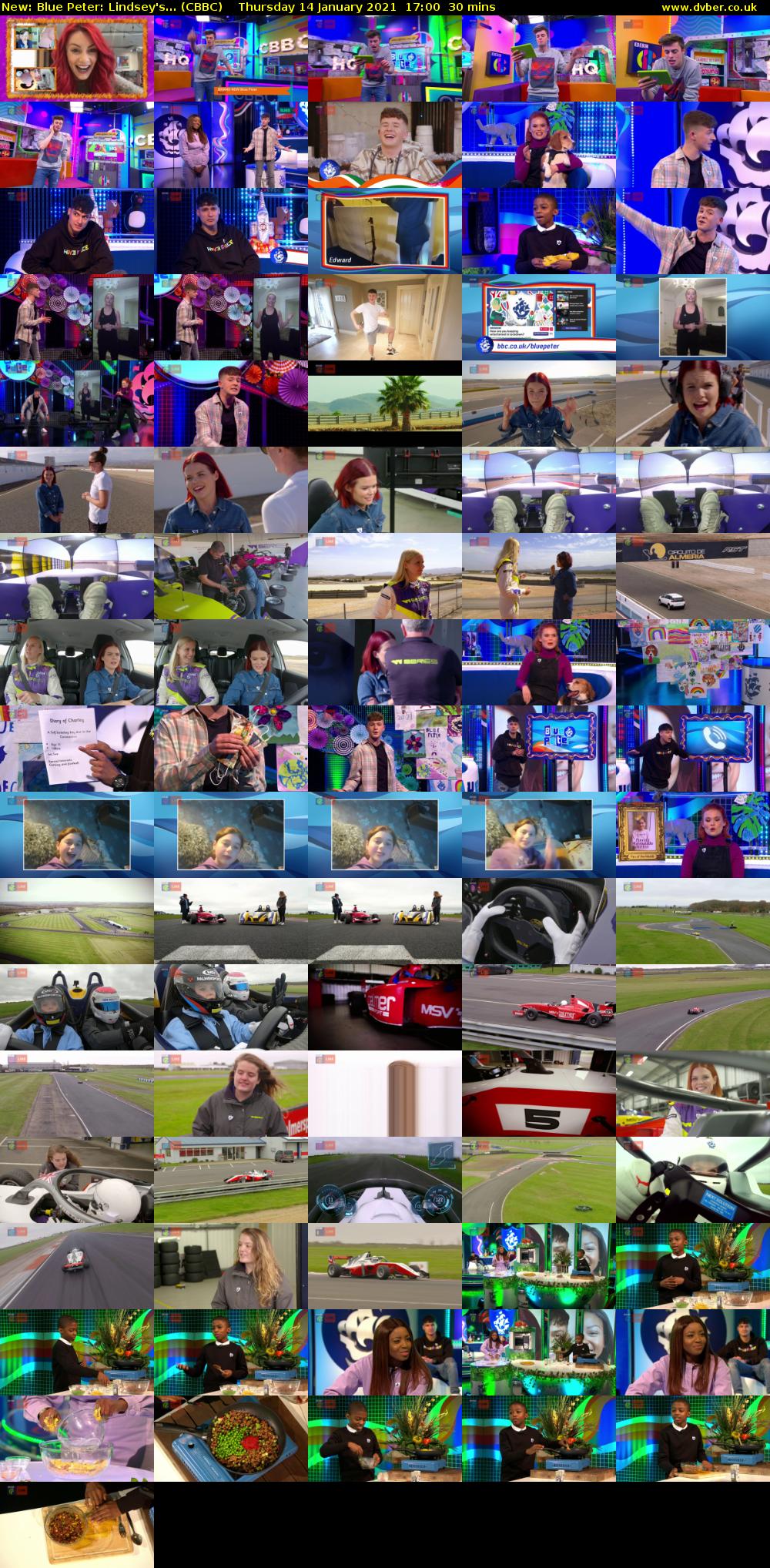 Blue Peter: Lindsey's... (CBBC) Thursday 14 January 2021 17:00 - 17:30