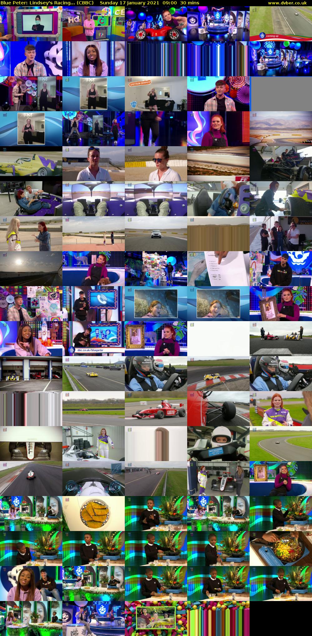 Blue Peter: Lindsey's Racing... (CBBC) Sunday 17 January 2021 09:00 - 09:30