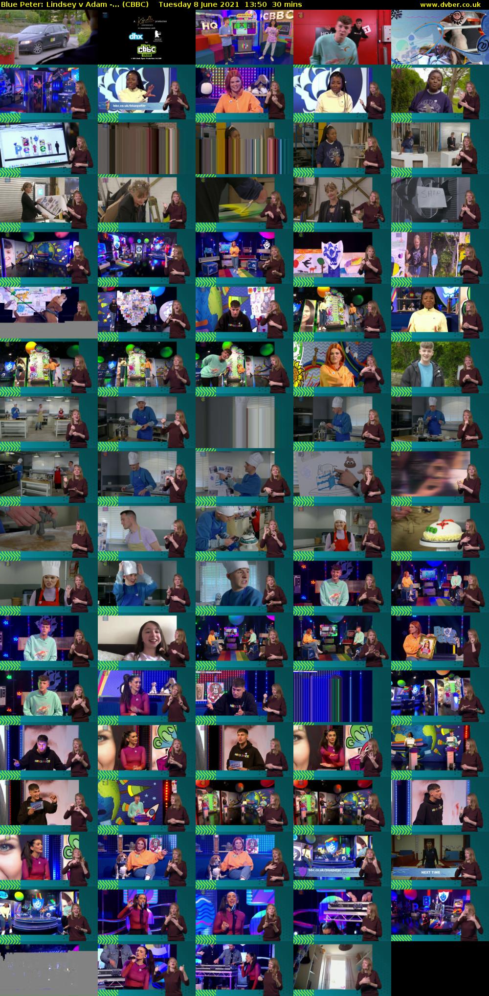 Blue Peter: Lindsey v Adam -... (CBBC) Tuesday 8 June 2021 13:50 - 14:20