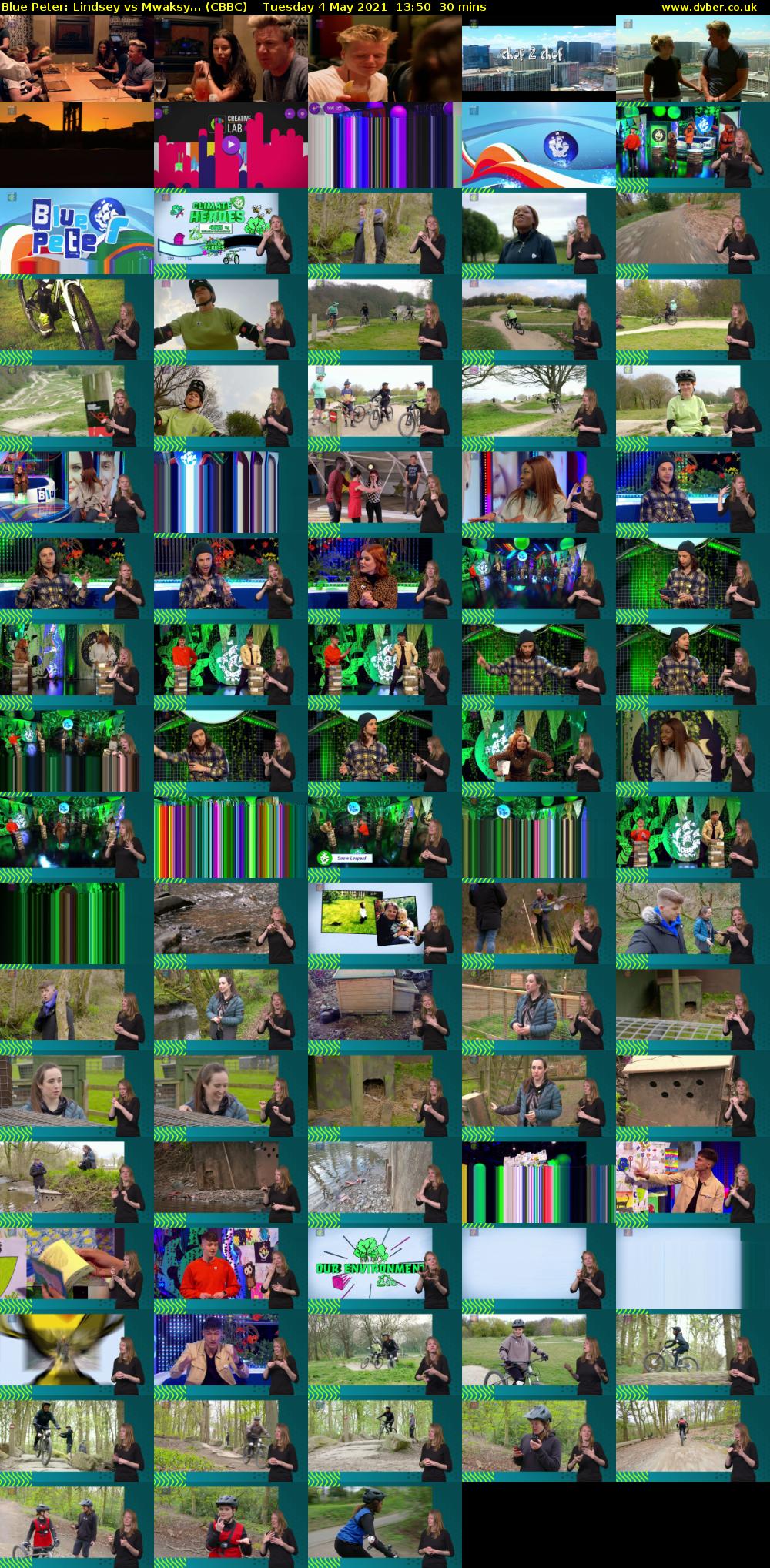 Blue Peter: Lindsey vs Mwaksy... (CBBC) Tuesday 4 May 2021 13:50 - 14:20