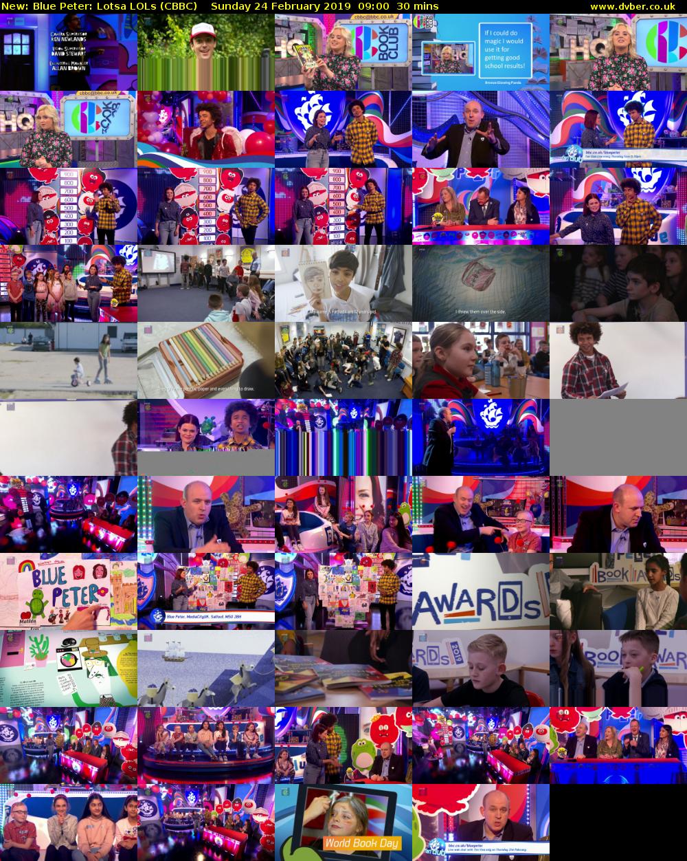 Blue Peter: Lotsa LOLs (CBBC) Sunday 24 February 2019 09:00 - 09:30