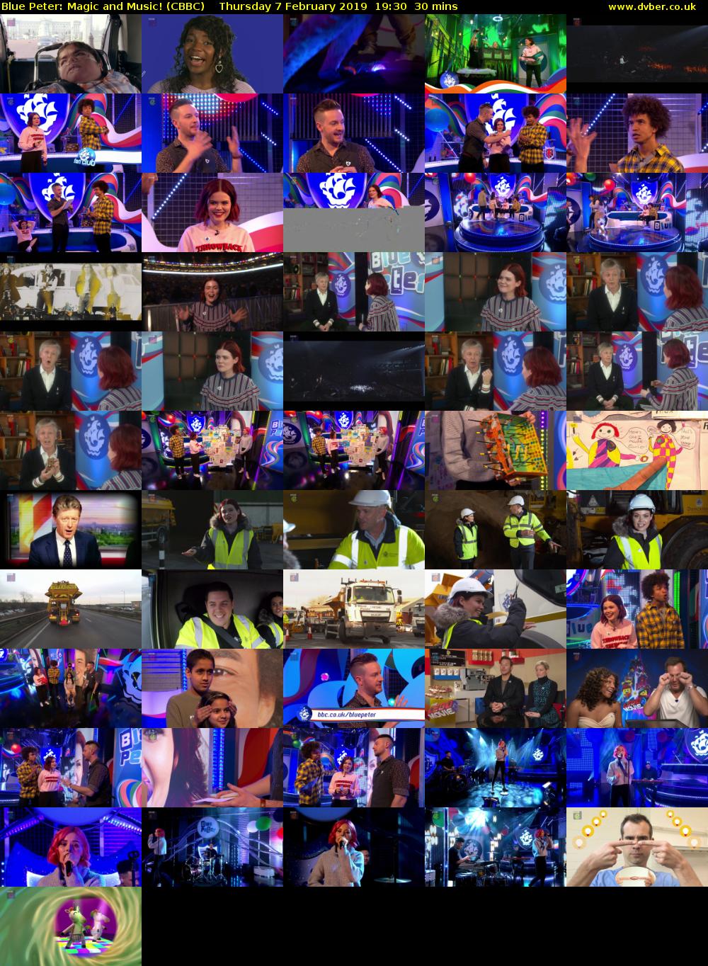 Blue Peter: Magic and Music! (CBBC) Thursday 7 February 2019 19:30 - 20:00