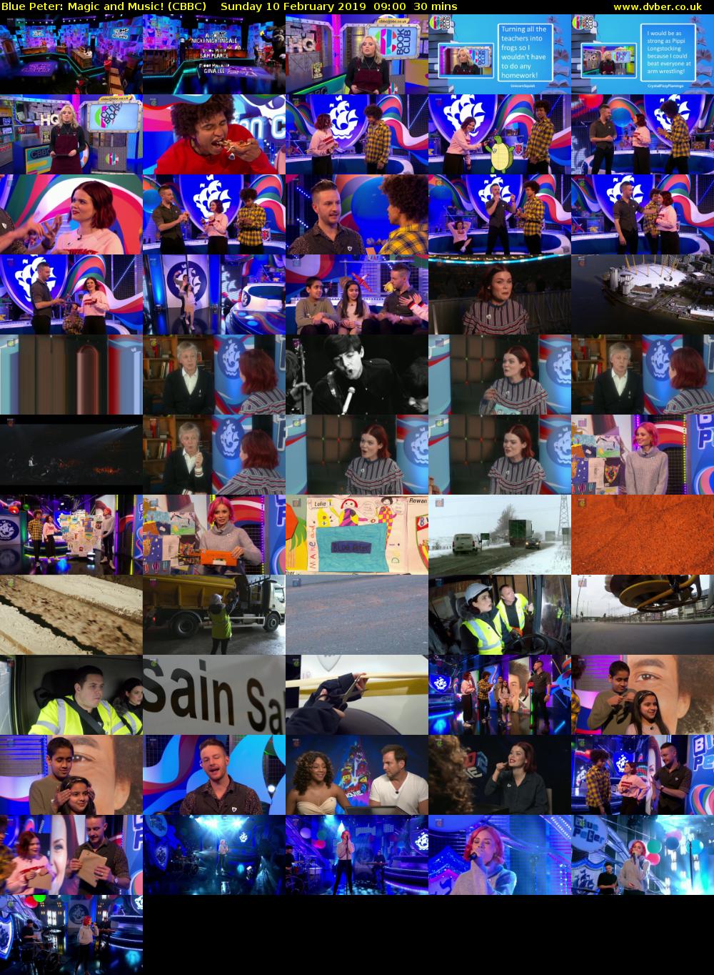 Blue Peter: Magic and Music! (CBBC) Sunday 10 February 2019 09:00 - 09:30