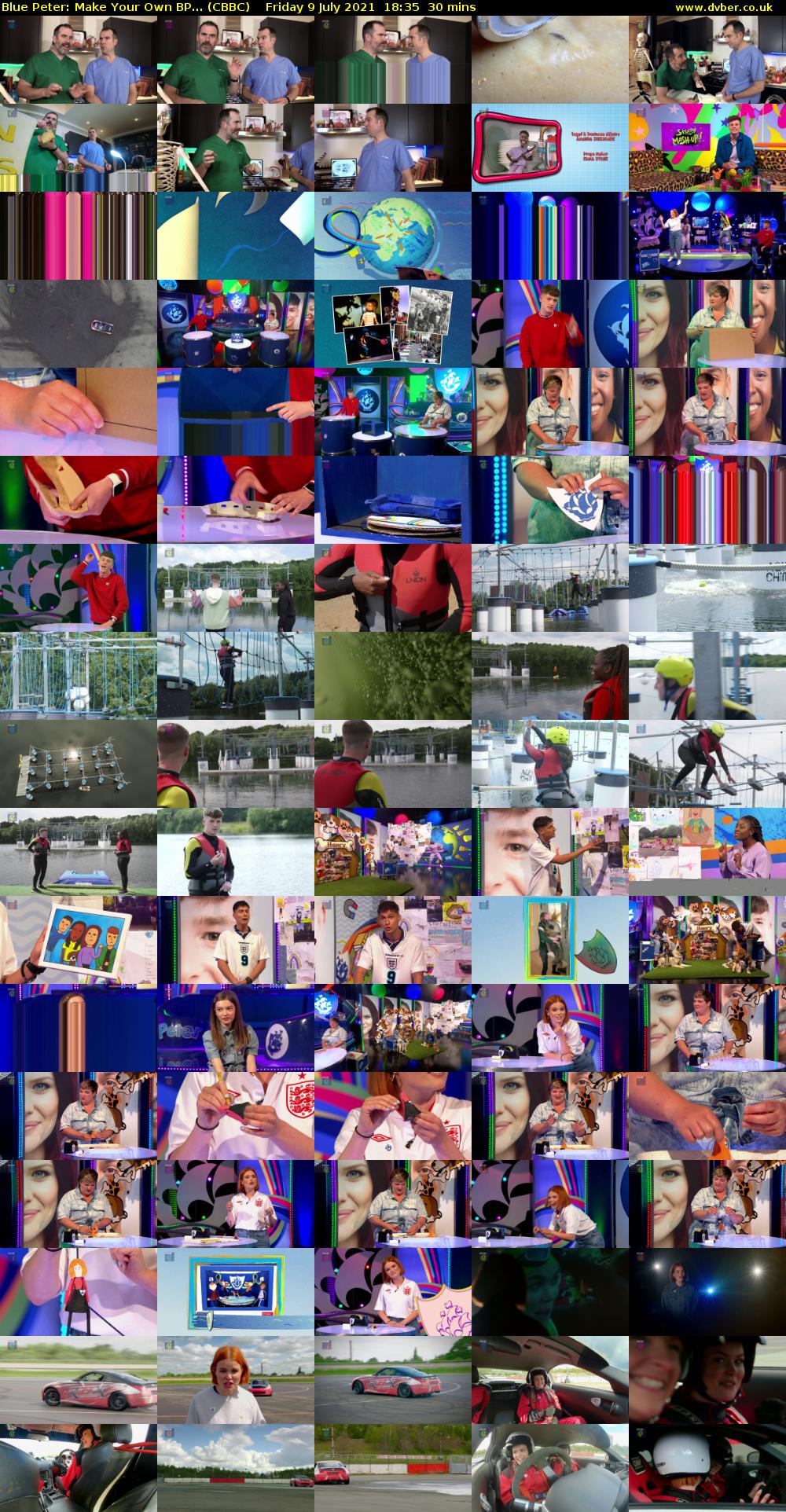Blue Peter: Make Your Own BP... (CBBC) Friday 9 July 2021 18:35 - 19:05
