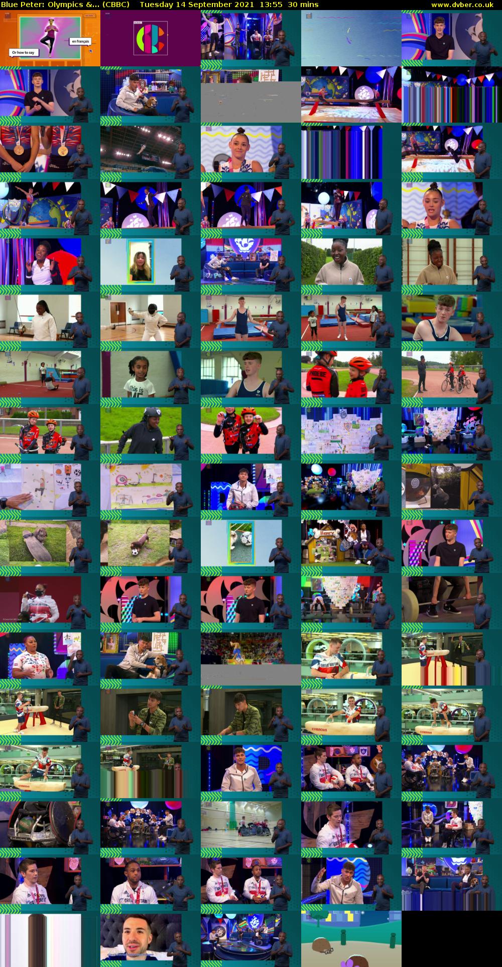 Blue Peter: Olympics &... (CBBC) Tuesday 14 September 2021 13:55 - 14:25
