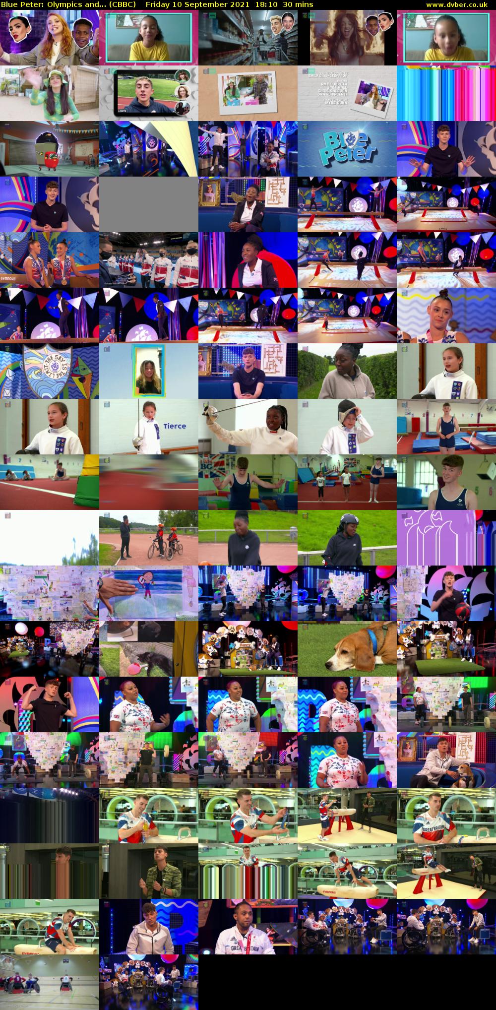 Blue Peter: Olympics and... (CBBC) Friday 10 September 2021 18:10 - 18:40
