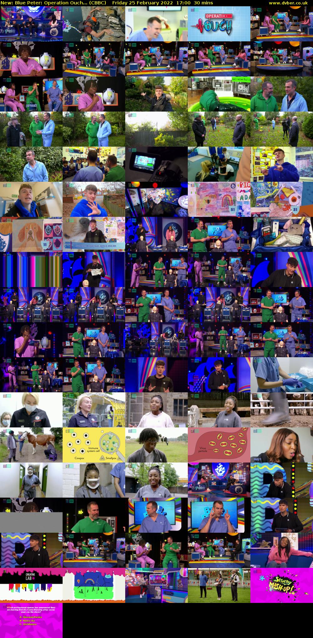 Blue Peter: Operation Ouch... (CBBC) Friday 25 February 2022 17:00 - 17:30