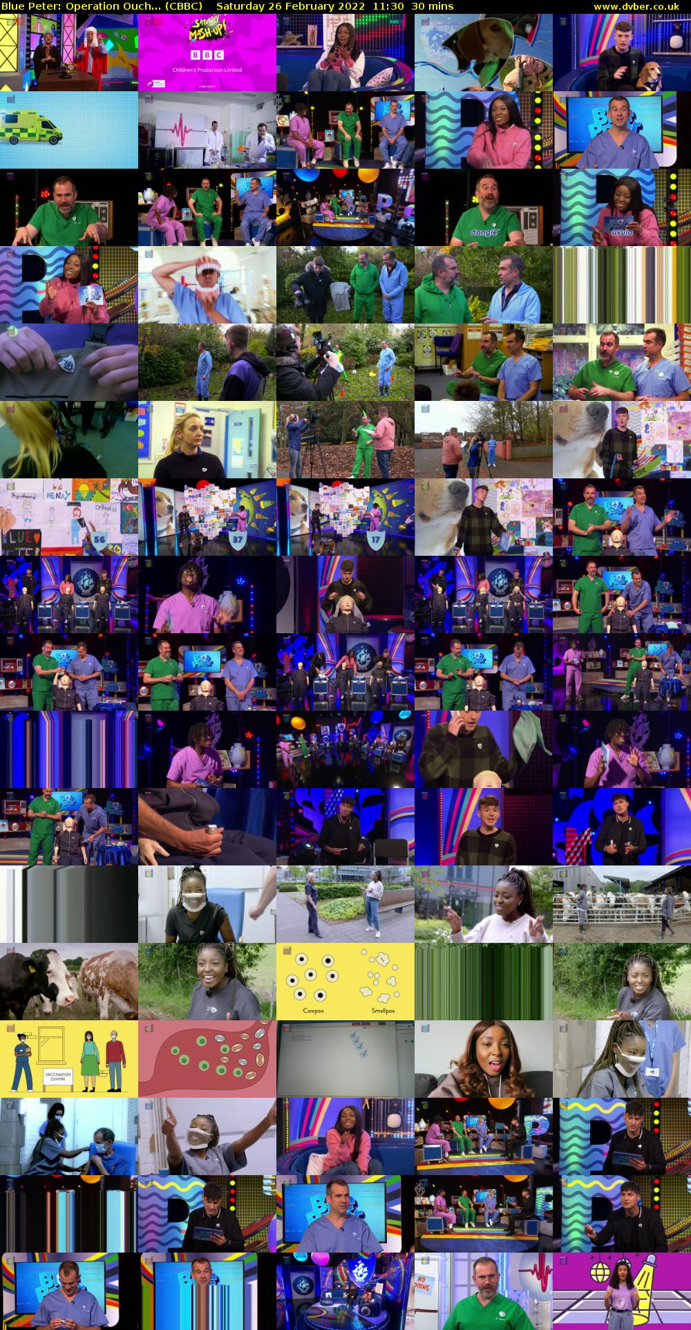 Blue Peter: Operation Ouch... (CBBC) Saturday 26 February 2022 11:30 - 12:00