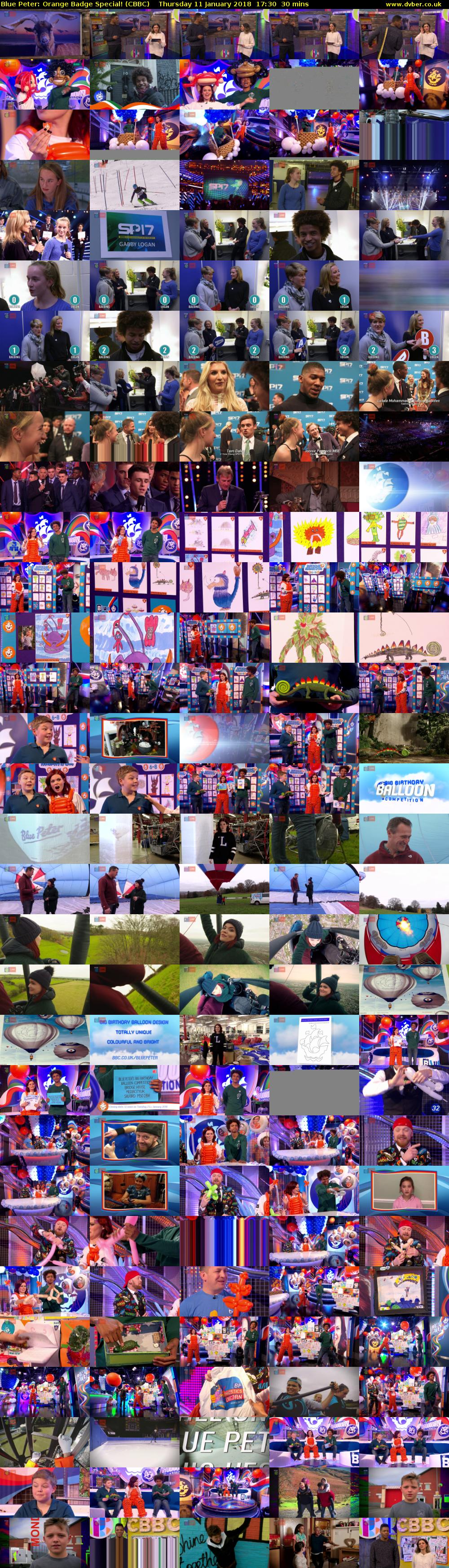 Blue Peter: Orange Badge Special! (CBBC) Thursday 11 January 2018 17:30 - 18:00
