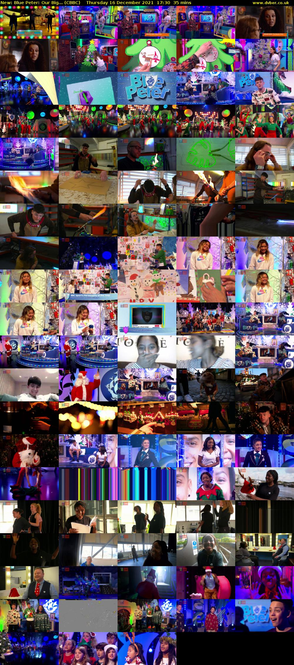 Blue Peter: Our Big... (CBBC) Thursday 16 December 2021 17:30 - 18:05