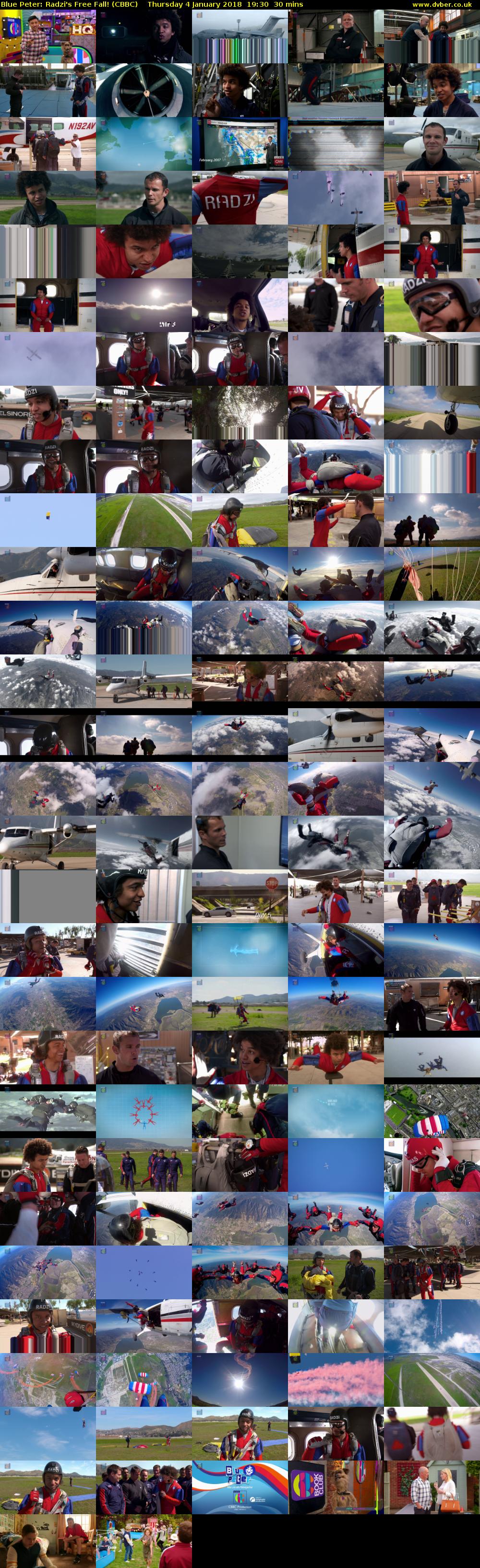 Blue Peter: Radzi's Free Fall! (CBBC) Thursday 4 January 2018 19:30 - 20:00
