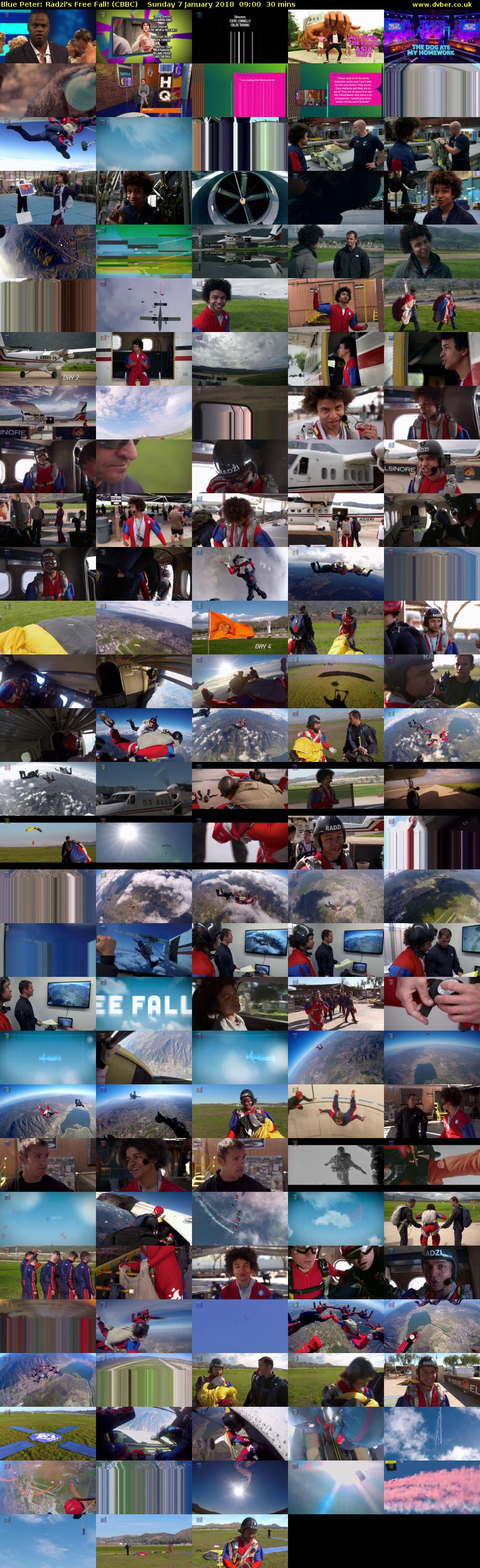 Blue Peter: Radzi's Free Fall! (CBBC) Sunday 7 January 2018 09:00 - 09:30