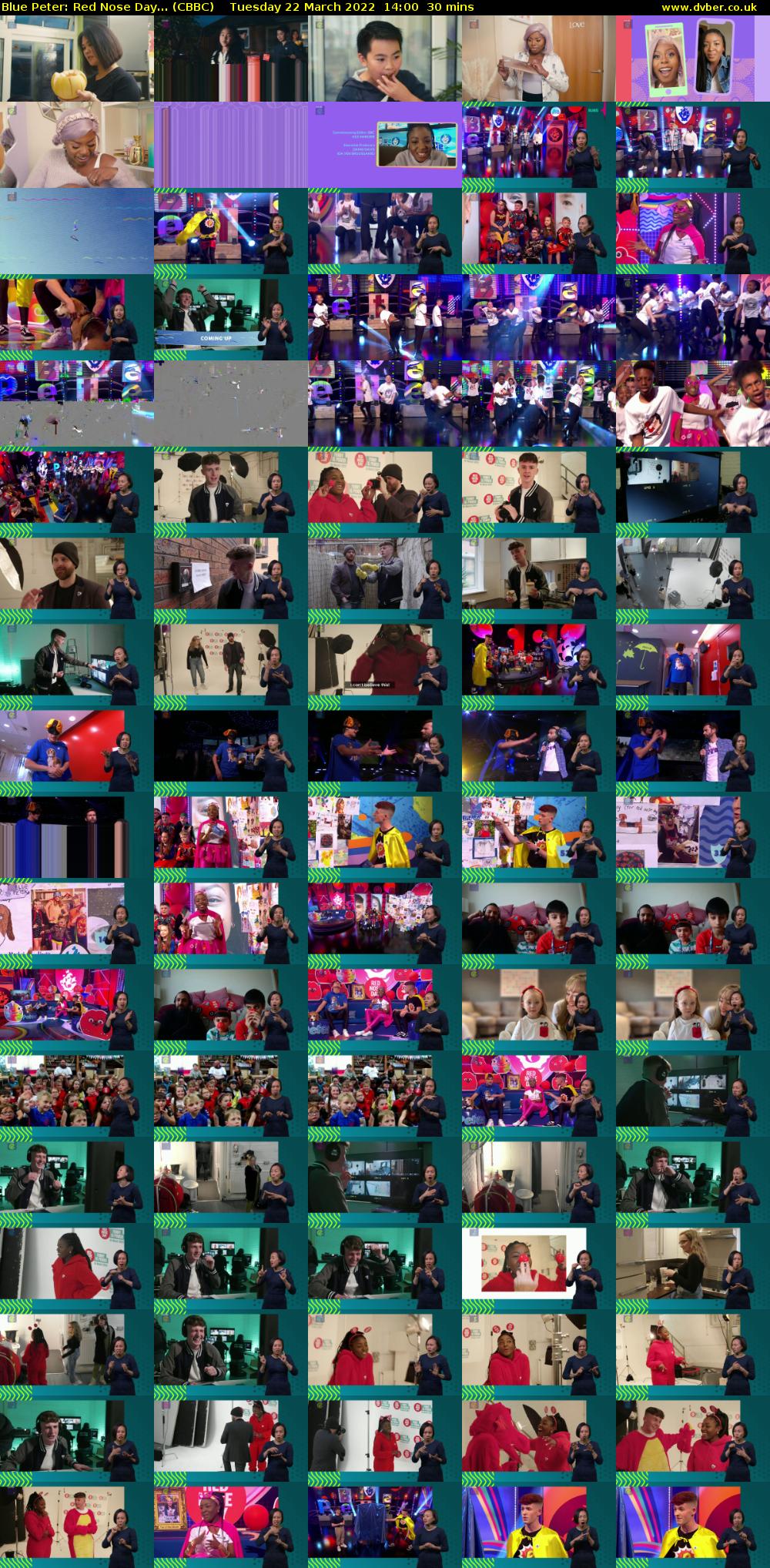 Blue Peter: Red Nose Day... (CBBC) Tuesday 22 March 2022 14:00 - 14:30