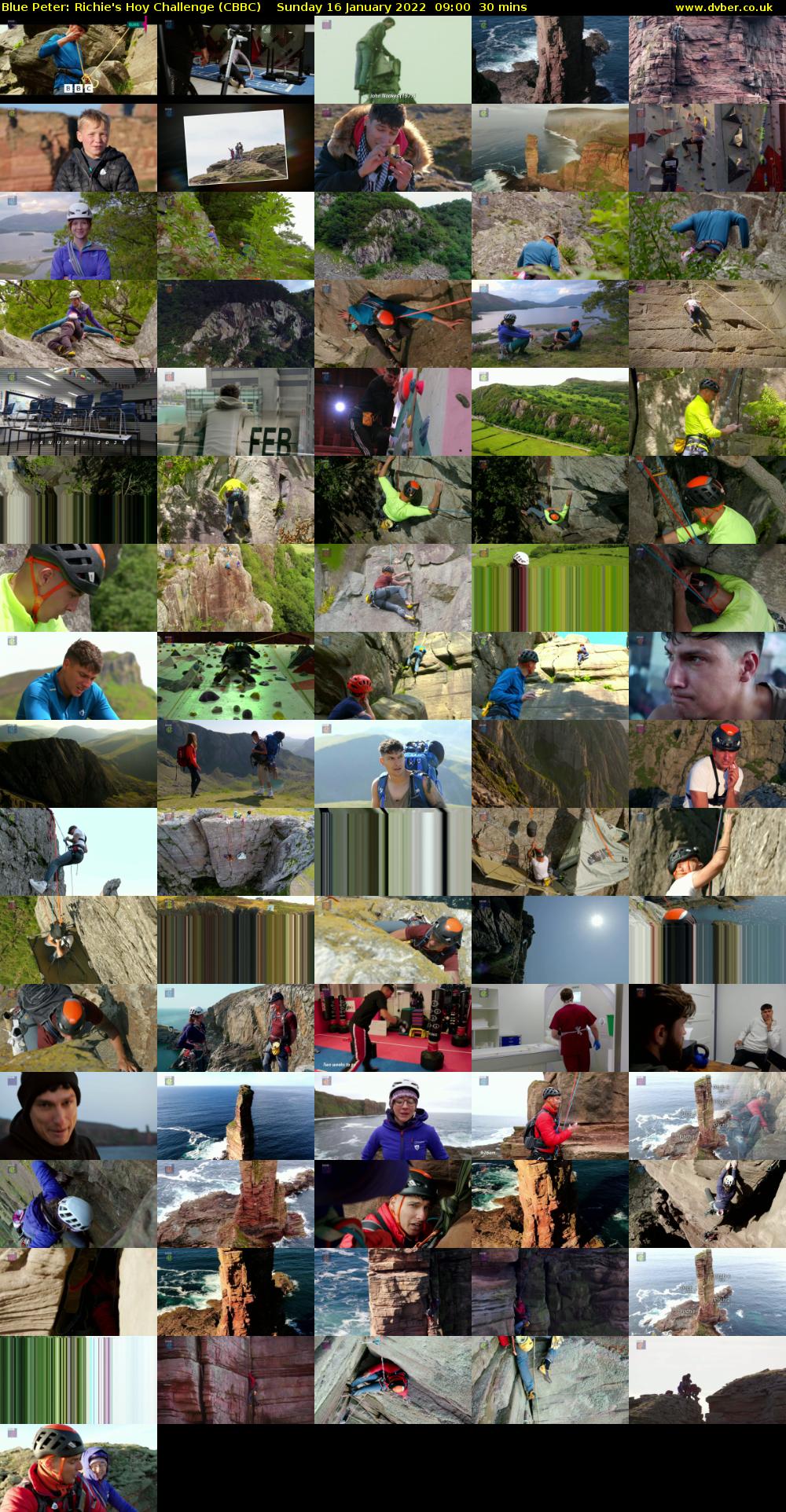 Blue Peter: Richie's Hoy Challenge (CBBC) Sunday 16 January 2022 09:00 - 09:30