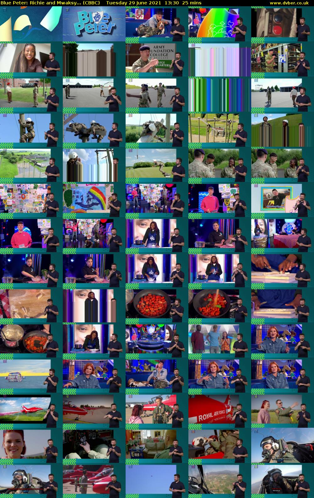 Blue Peter: Richie and Mwaksy... (CBBC) Tuesday 29 June 2021 13:30 - 13:55