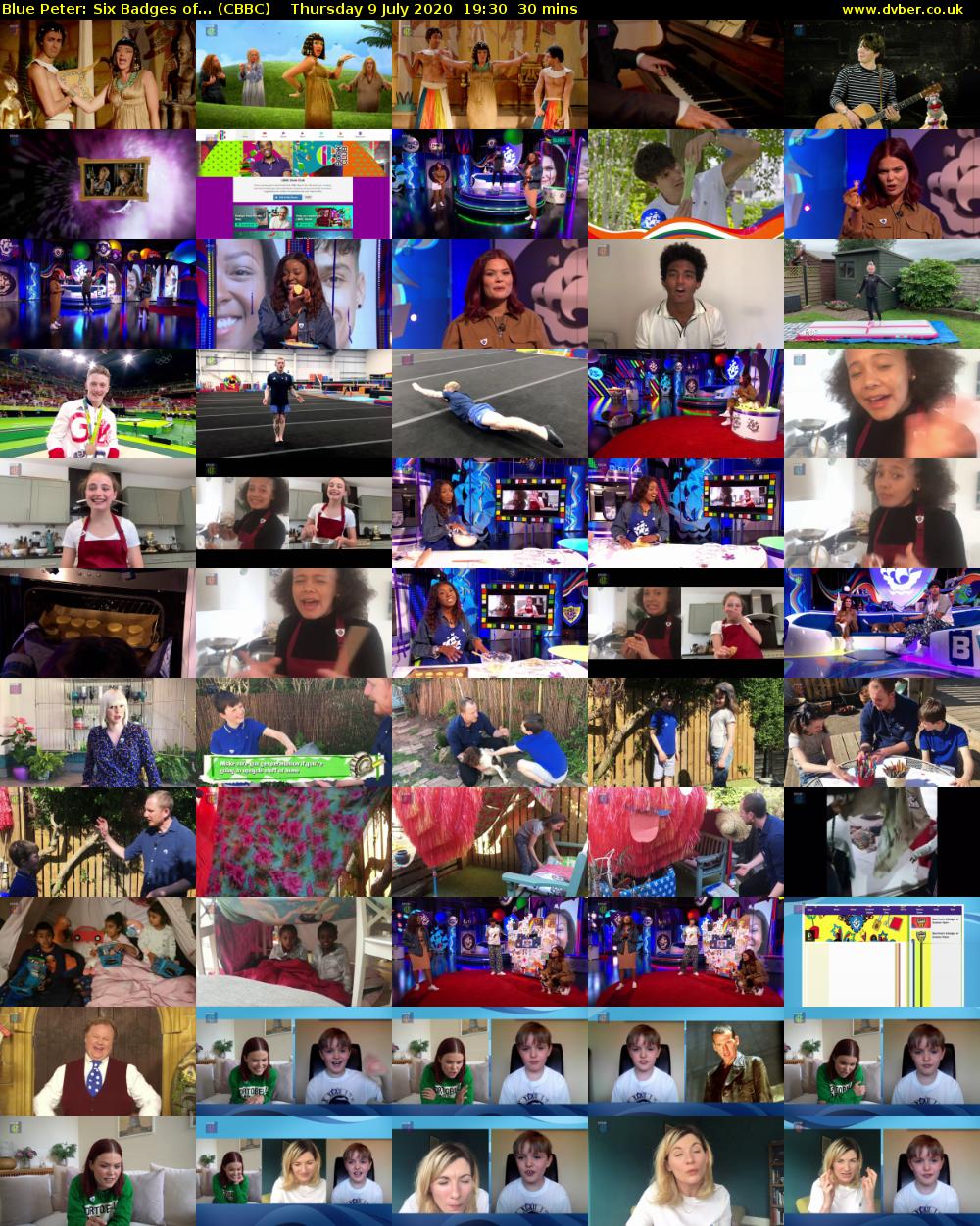 Blue Peter: Six Badges of... (CBBC) Thursday 9 July 2020 19:30 - 20:00
