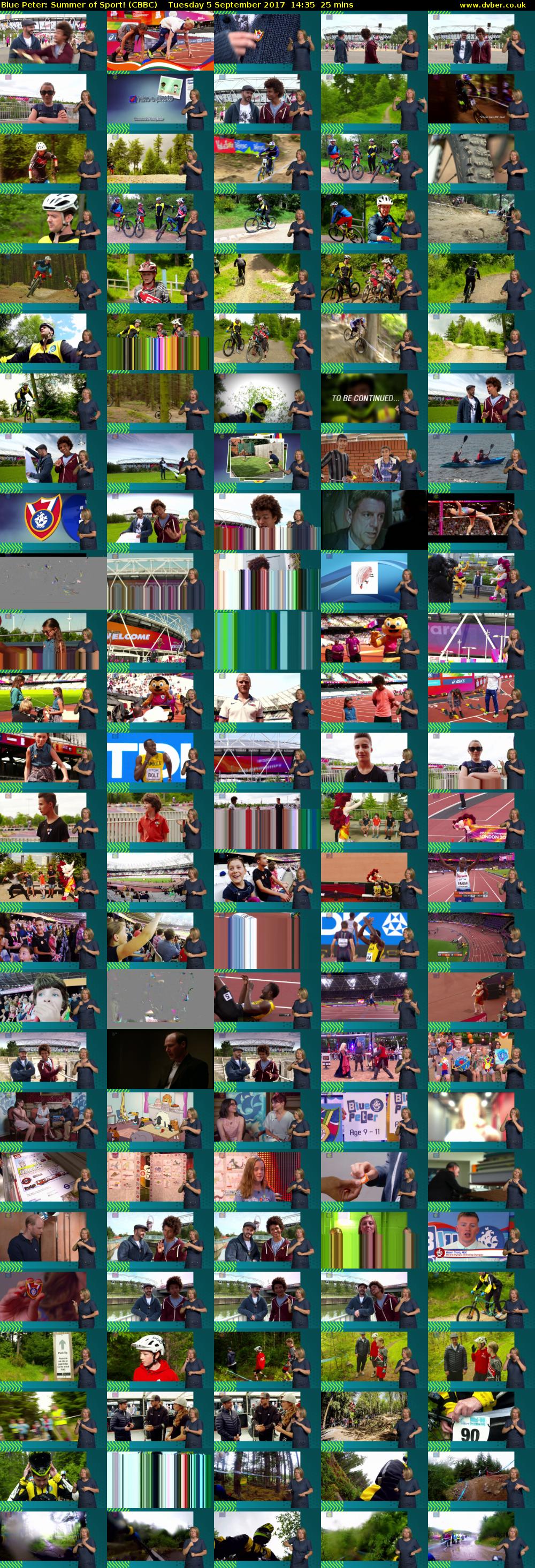 Blue Peter: Summer of Sport! (CBBC) Tuesday 5 September 2017 14:35 - 15:00