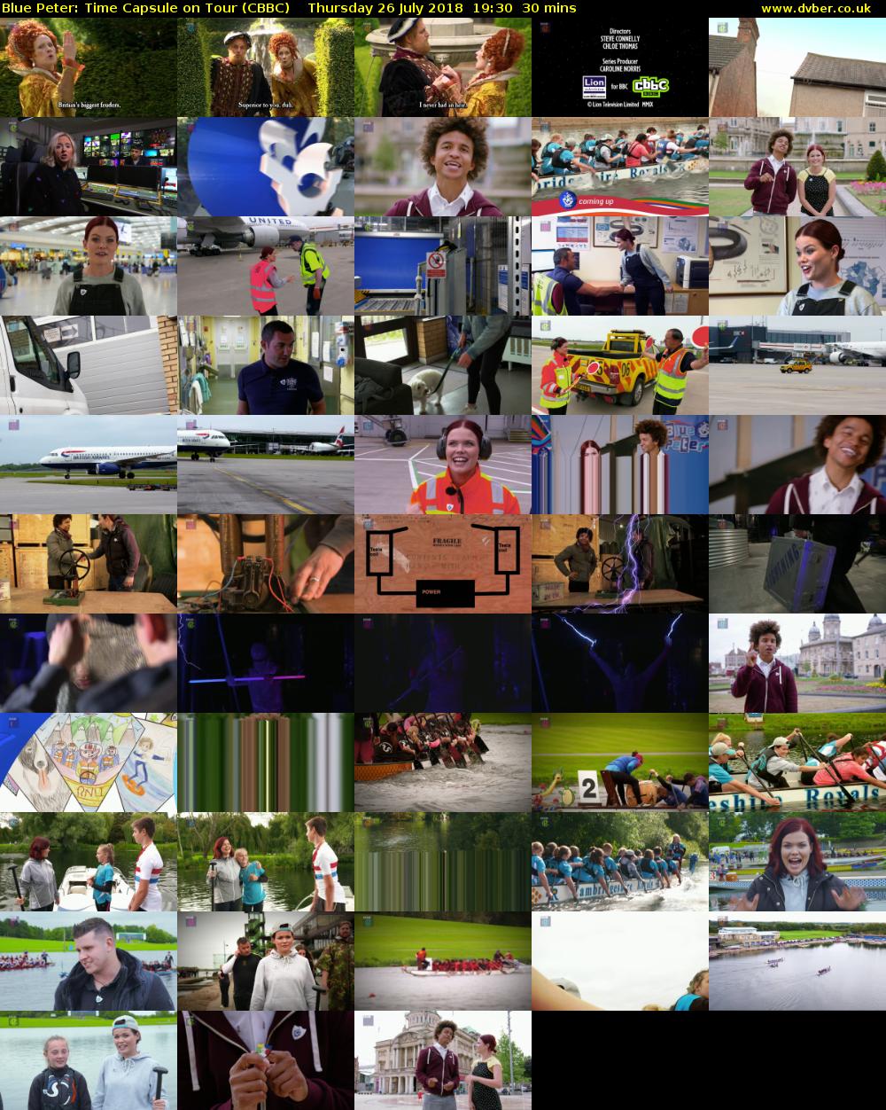 Blue Peter: Time Capsule on Tour (CBBC) Thursday 26 July 2018 19:30 - 20:00