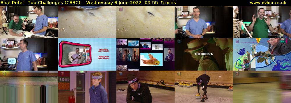 Blue Peter: Top Challenges (CBBC) Wednesday 8 June 2022 09:55 - 10:00
