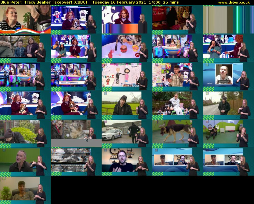 Blue Peter: Tracy Beaker Takeover! (CBBC) Tuesday 16 February 2021 14:00 - 14:25