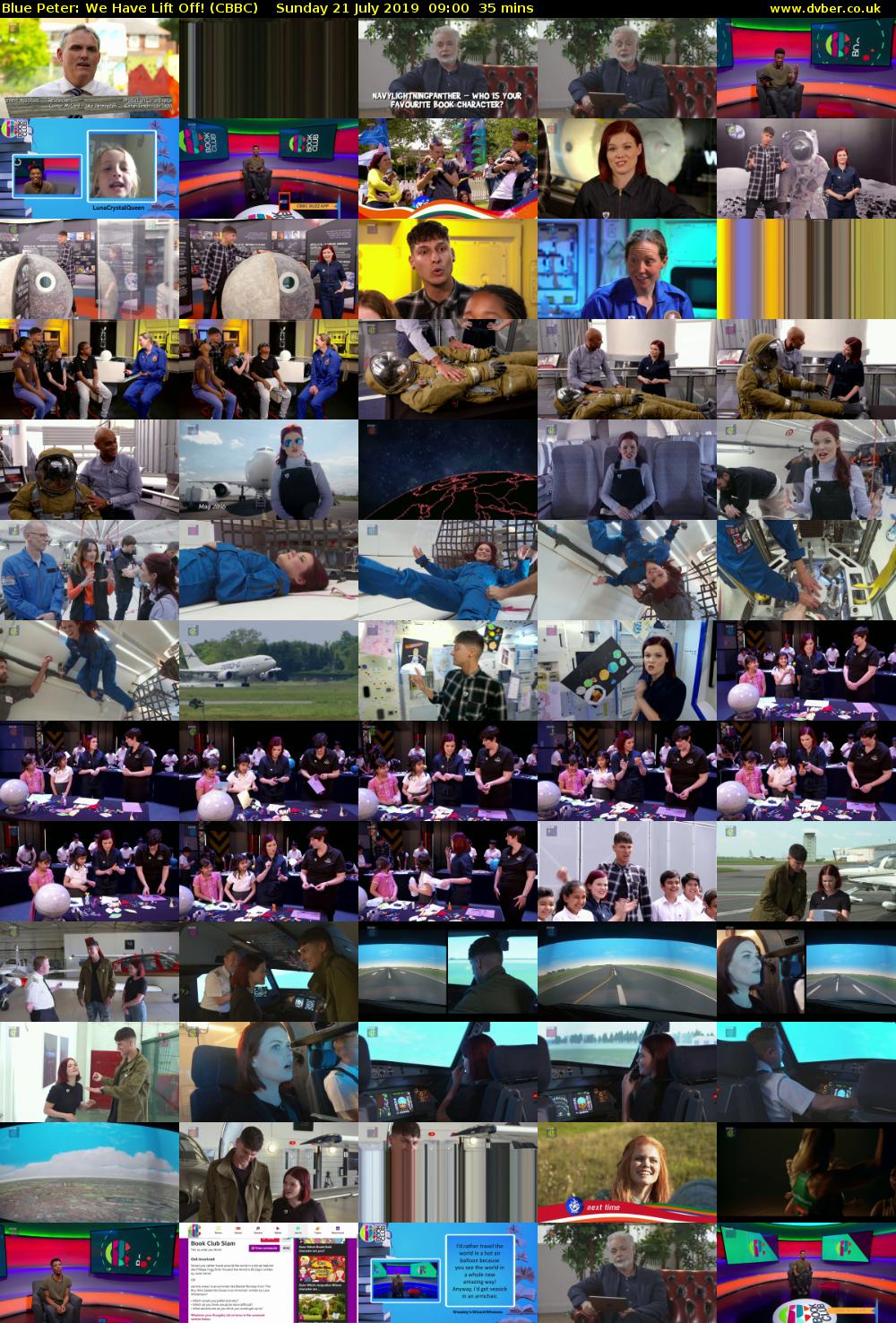 Blue Peter: We Have Lift Off! (CBBC) Sunday 21 July 2019 09:00 - 09:35