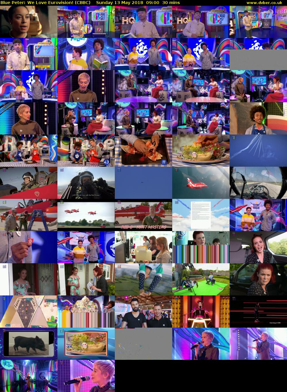 Blue Peter: We Love Eurovision! (CBBC) Sunday 13 May 2018 09:00 - 09:30