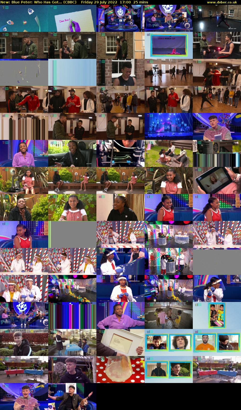 Blue Peter: Who Has Got... (CBBC) Friday 29 July 2022 17:00 - 17:25