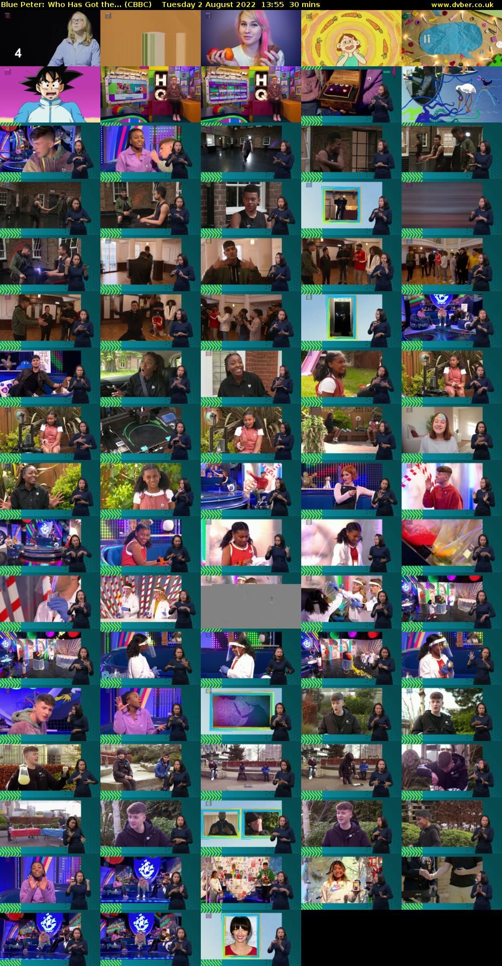 Blue Peter: Who Has Got the... (CBBC) Tuesday 2 August 2022 13:55 - 14:25