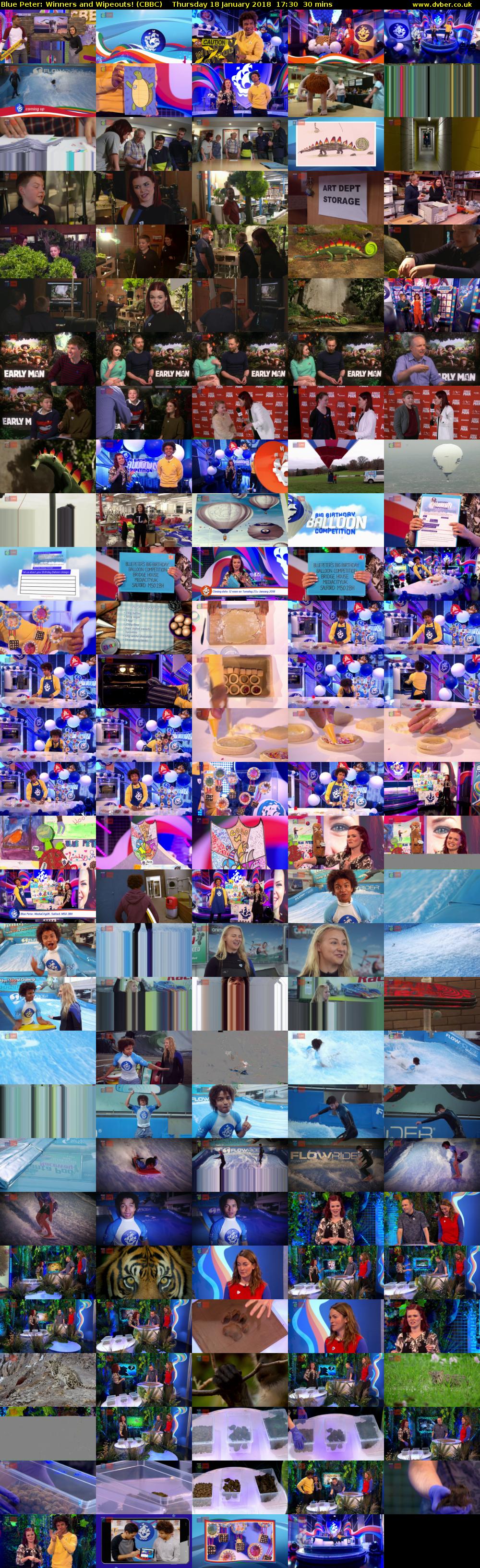 Blue Peter: Winners and Wipeouts! (CBBC) Thursday 18 January 2018 17:30 - 18:00