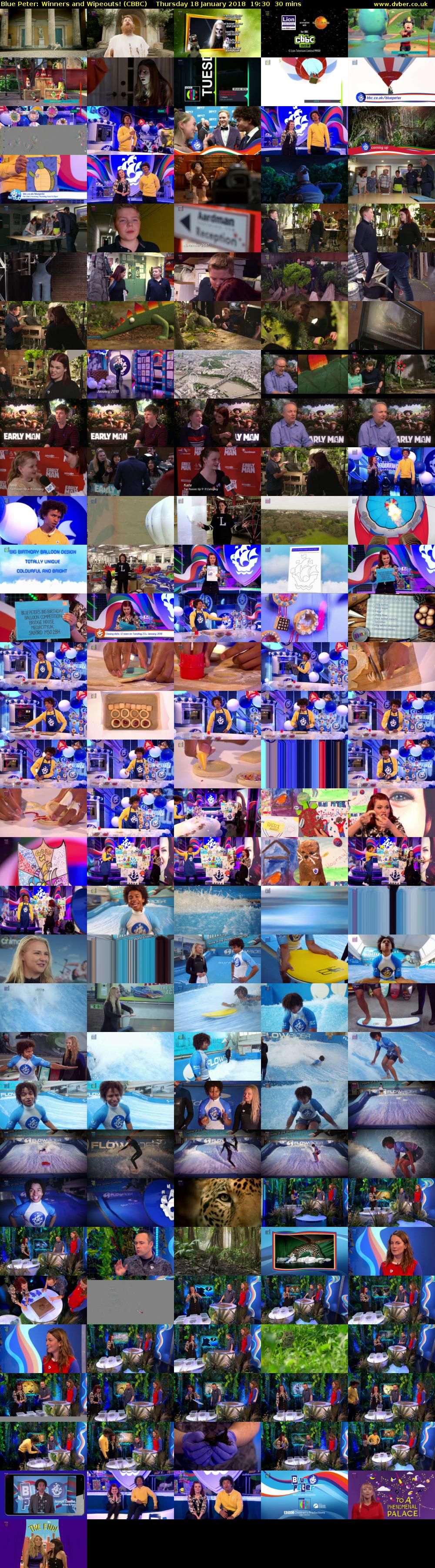 Blue Peter: Winners and Wipeouts! (CBBC) Thursday 18 January 2018 19:30 - 20:00