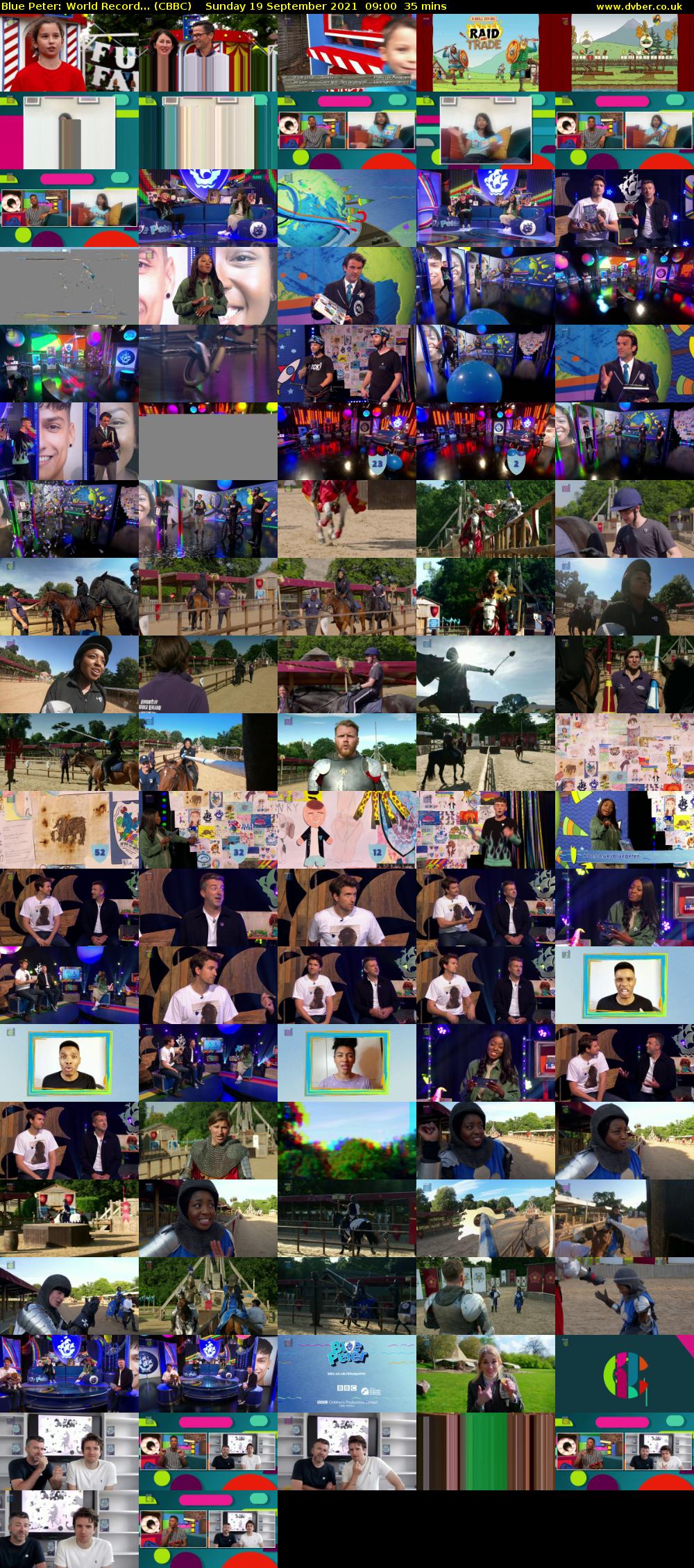 Blue Peter: World Record... (CBBC) Sunday 19 September 2021 09:00 - 09:35