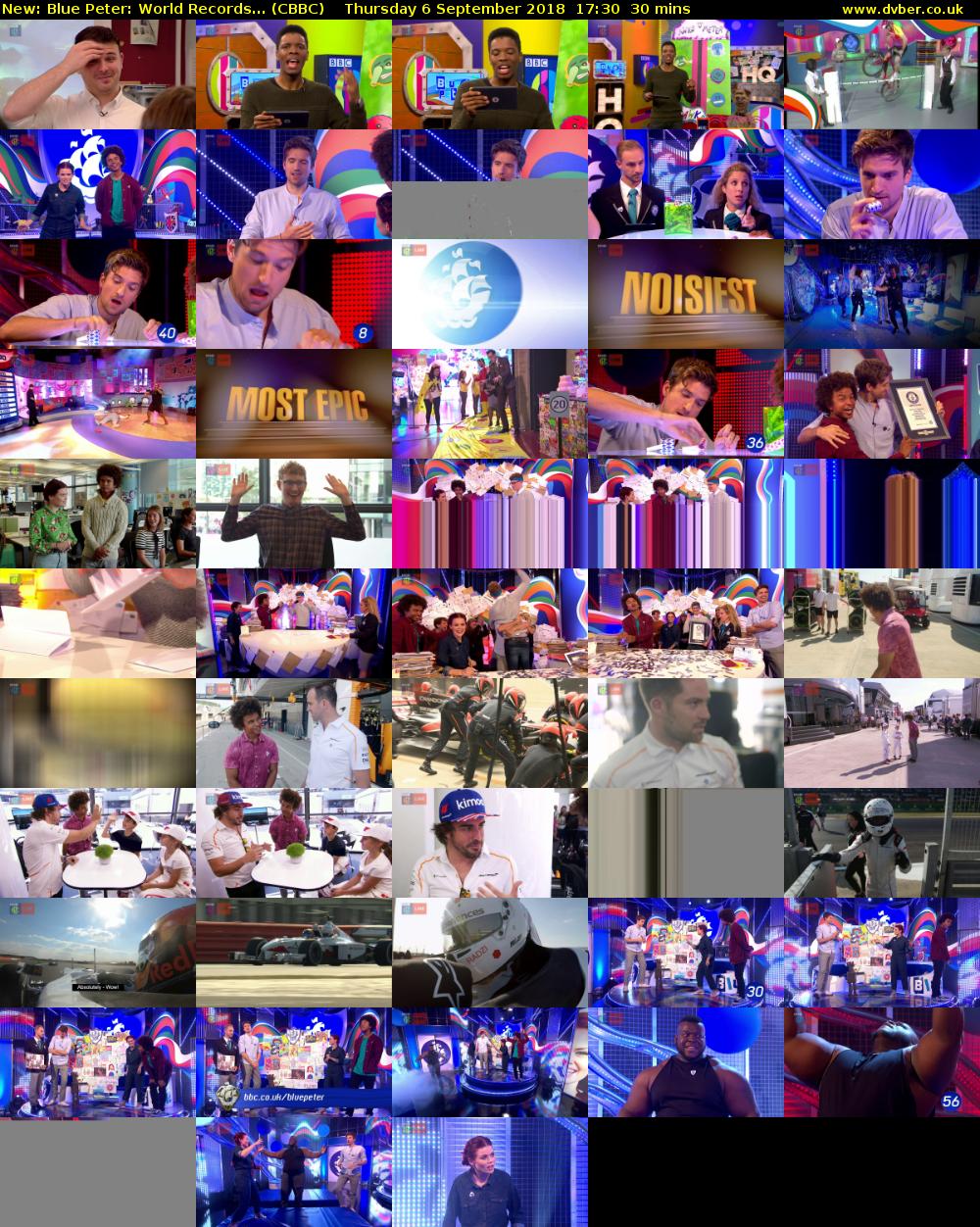 Blue Peter: World Records... (CBBC) Thursday 6 September 2018 17:30 - 18:00