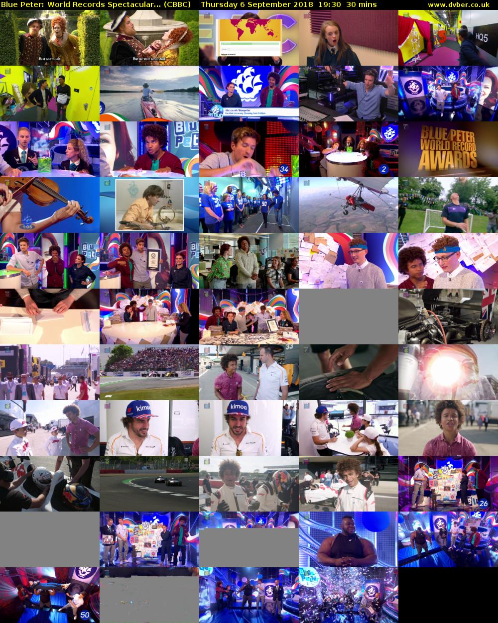 Blue Peter: World Records Spectacular... (CBBC) Thursday 6 September 2018 19:30 - 20:00
