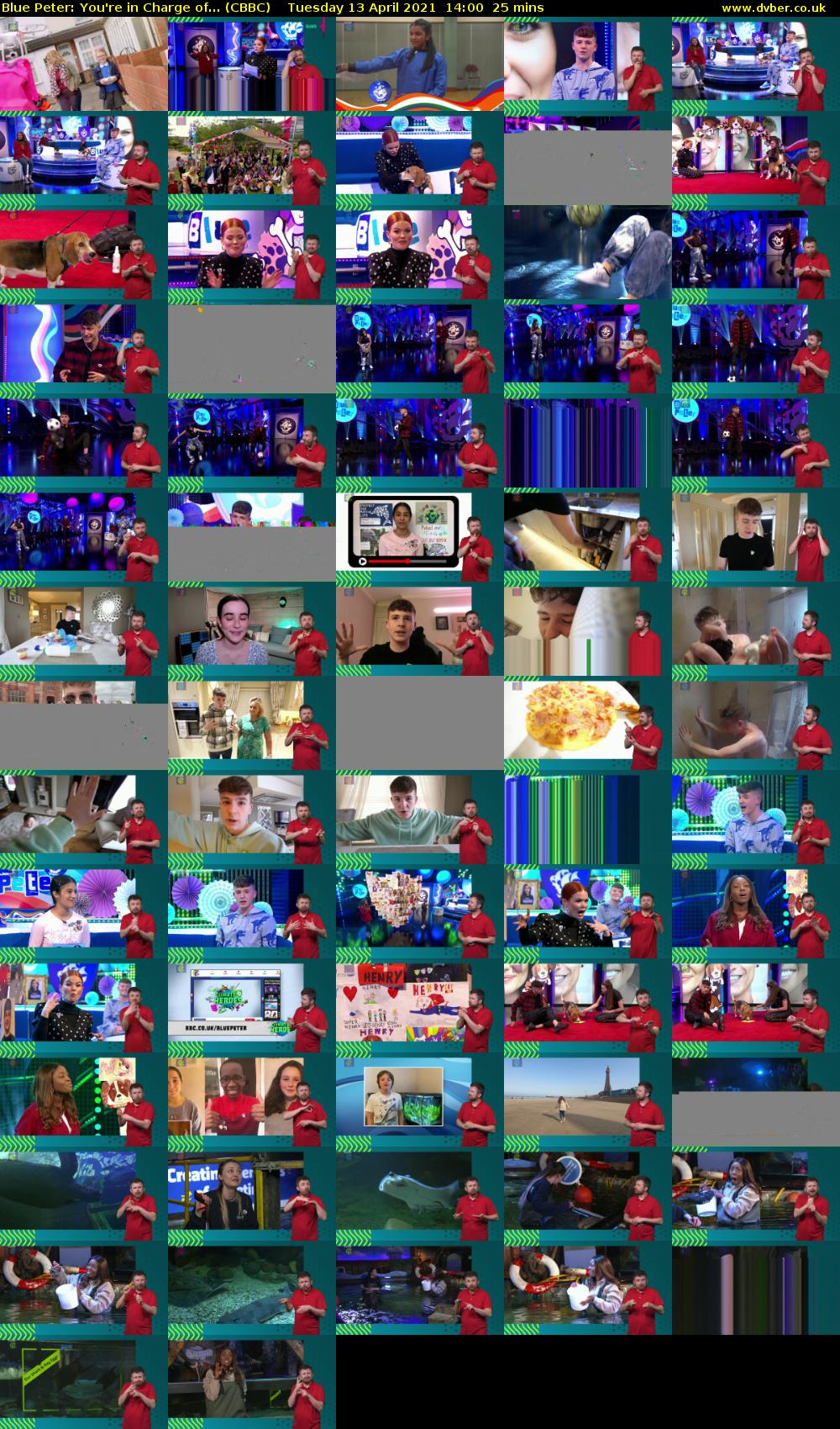 Blue Peter: You're in Charge of... (CBBC) Tuesday 13 April 2021 14:00 - 14:25