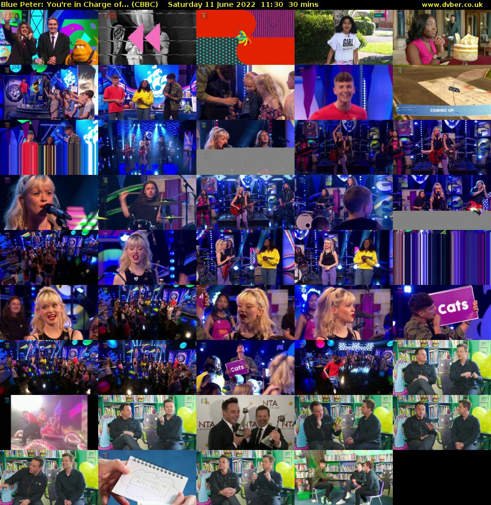 Blue Peter: You're in Charge of... (CBBC) Saturday 11 June 2022 11:30 - 12:00
