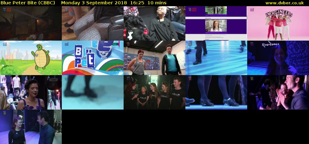 Blue Peter Bite (CBBC) Monday 3 September 2018 16:25 - 16:35