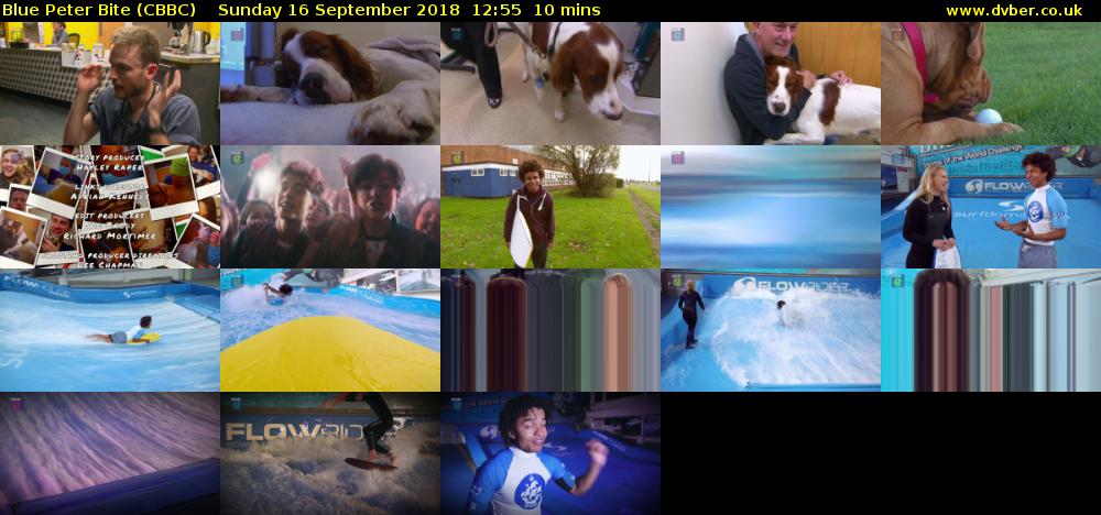 Blue Peter Bite (CBBC) Sunday 16 September 2018 12:55 - 13:05