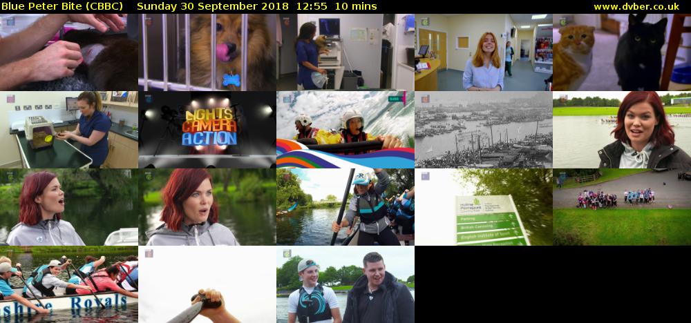 Blue Peter Bite (CBBC) Sunday 30 September 2018 12:55 - 13:05
