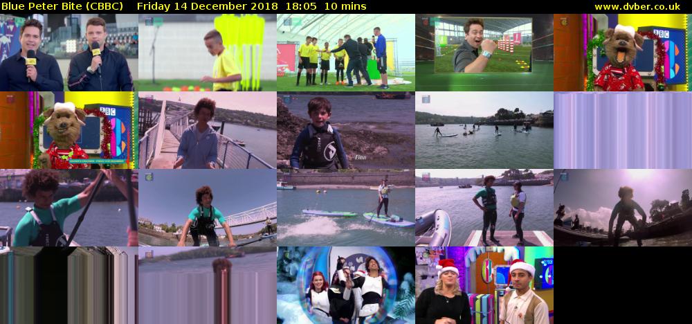 Blue Peter Bite (CBBC) Friday 14 December 2018 18:05 - 18:15