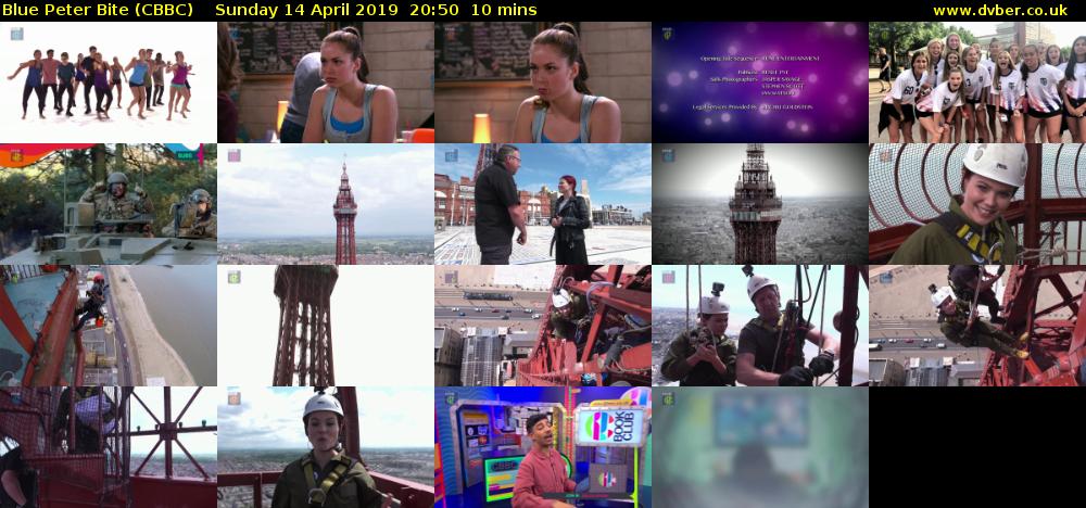 Blue Peter Bite (CBBC) Sunday 14 April 2019 20:50 - 21:00