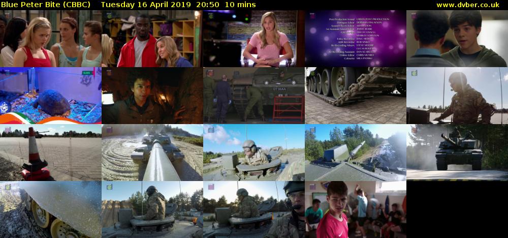 Blue Peter Bite (CBBC) Tuesday 16 April 2019 20:50 - 21:00