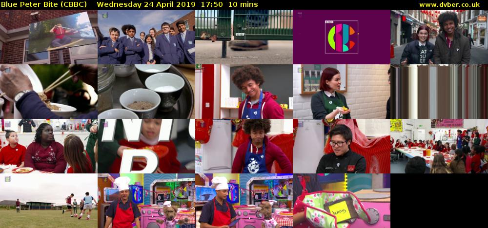 Blue Peter Bite (CBBC) Wednesday 24 April 2019 17:50 - 18:00