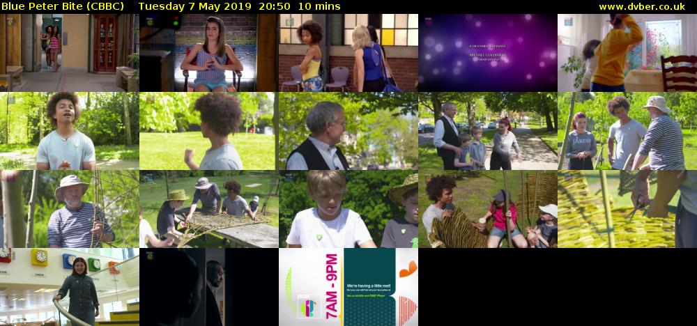 Blue Peter Bite (CBBC) Tuesday 7 May 2019 20:50 - 21:00