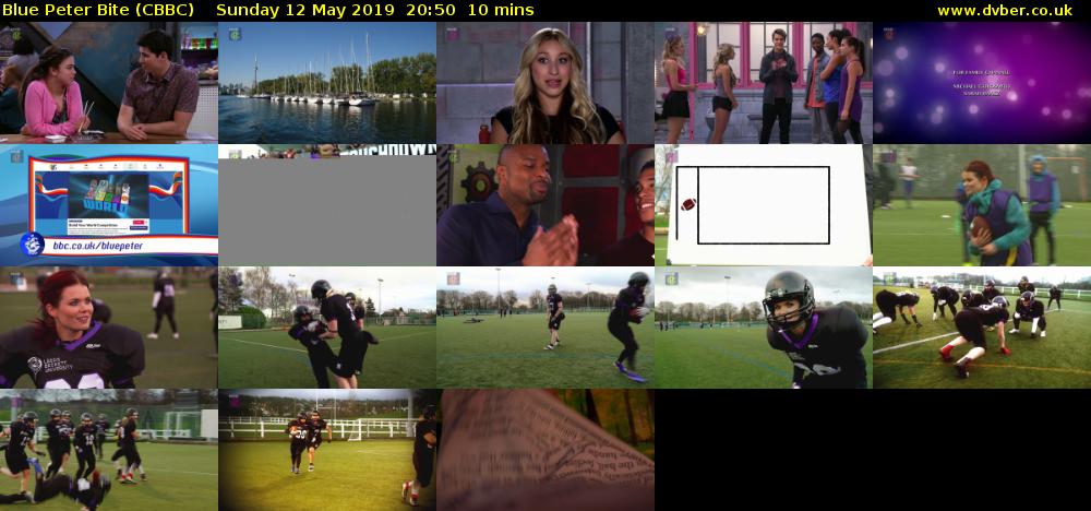 Blue Peter Bite (CBBC) Sunday 12 May 2019 20:50 - 21:00