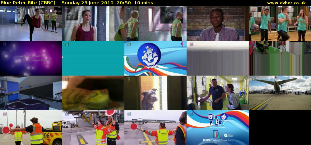 Blue Peter Bite (CBBC) Sunday 23 June 2019 20:50 - 21:00