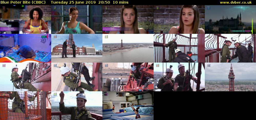 Blue Peter Bite (CBBC) Tuesday 25 June 2019 20:50 - 21:00