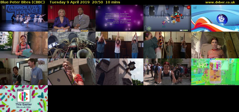 Blue Peter Bites (CBBC) Tuesday 9 April 2019 20:50 - 21:00