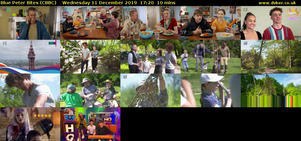 Blue Peter Bites (CBBC) Wednesday 11 December 2019 17:20 - 17:30