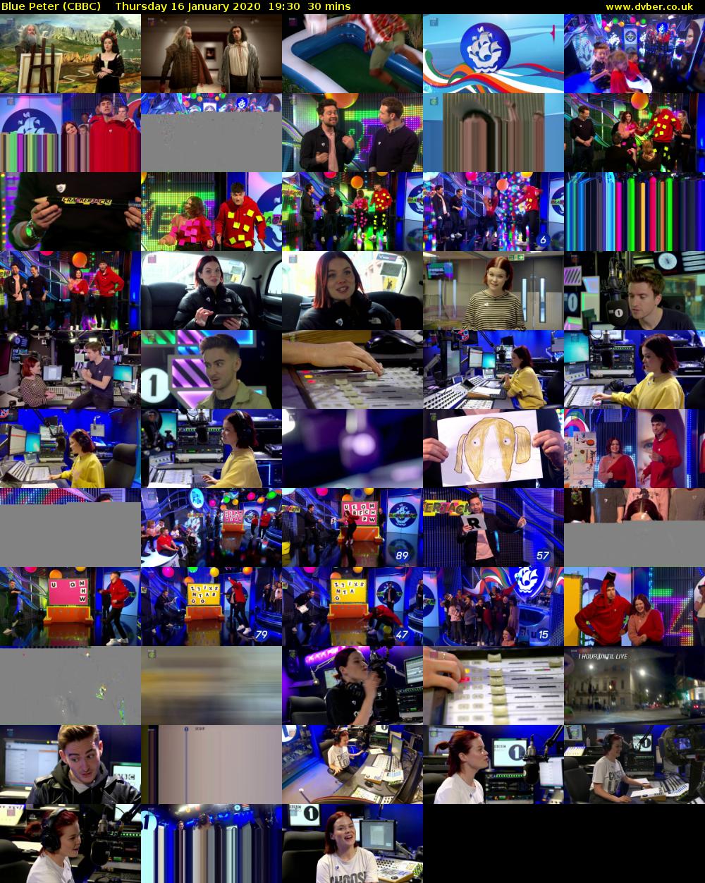 Blue Peter (CBBC) Thursday 16 January 2020 19:30 - 20:00